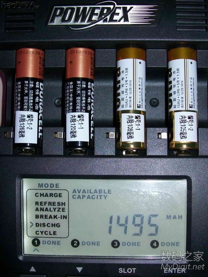 市场常见 一次性5号碱性电池LR6测试(测试结束)