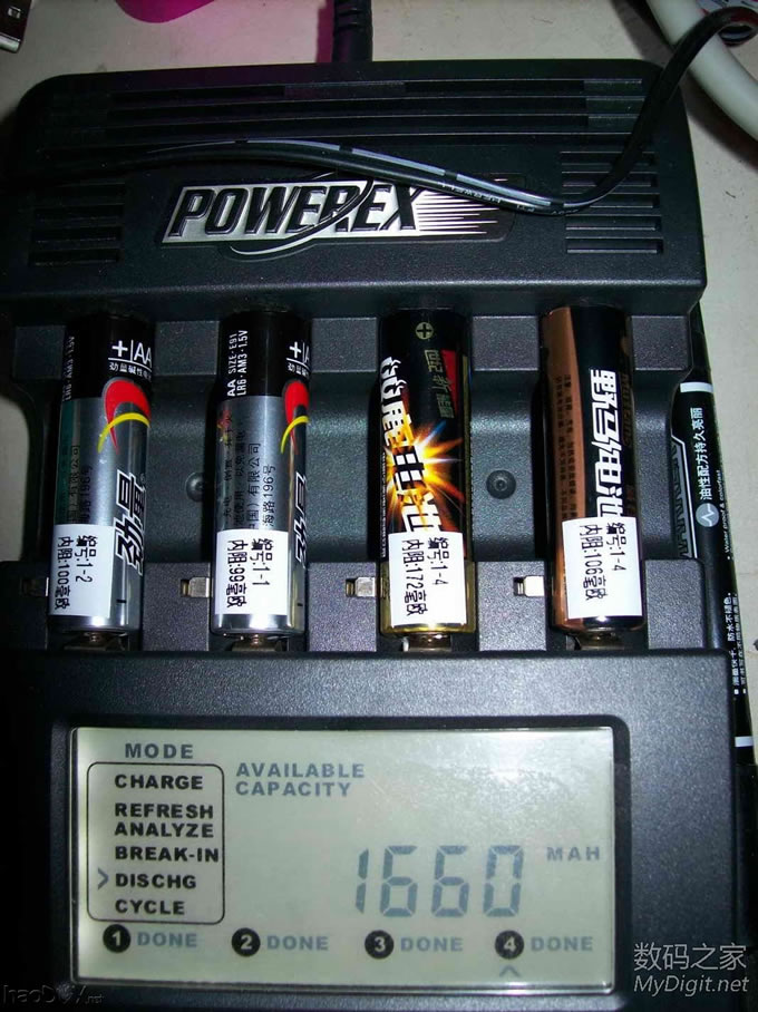 市场常见 一次性5号碱性电池LR6测试(测试结束)