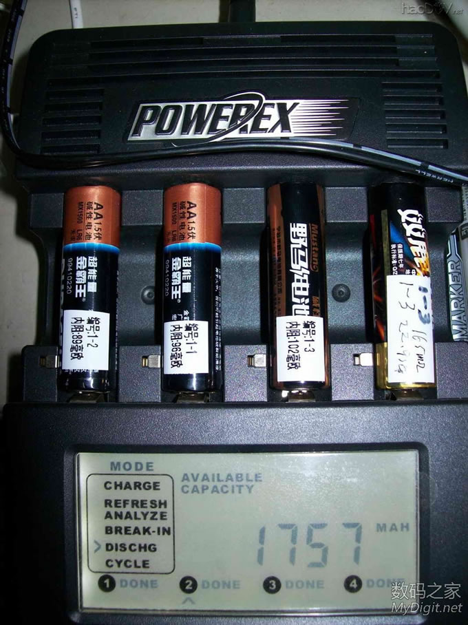 市场常见 一次性5号碱性电池LR6测试(测试结束)