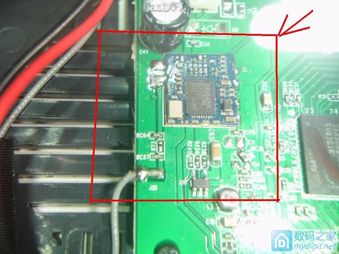 迪优美特X3网络播放器加装RTL8188无线模块及高增益灵敏天线