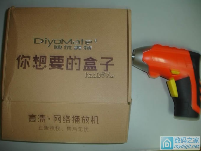 电动螺丝刀 迪优美特X3网络播放器加装RTL8188无线模块及高增益灵敏天线