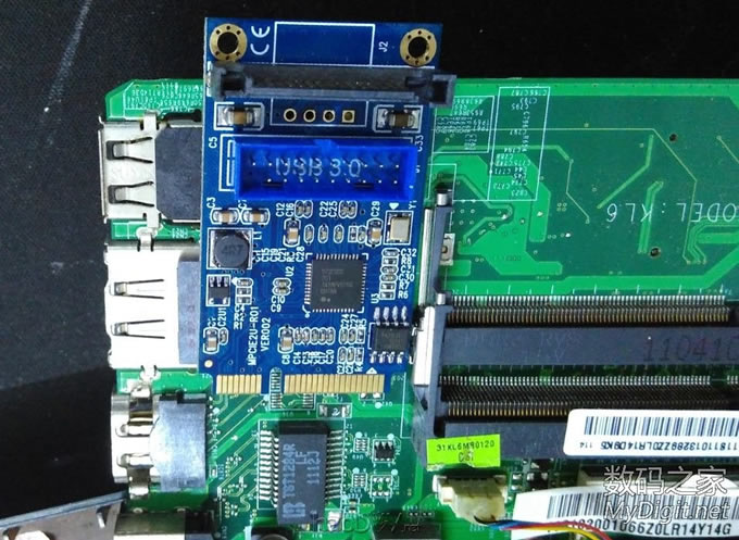 史上第一人:给没有Express Card接口的联想Z470增加内置USB3.0接