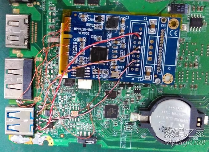 史上第一人:给没有Express Card接口的联想Z470增加内置USB3.0接