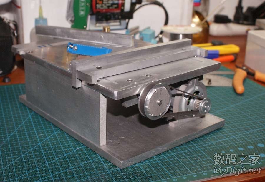 DIY全金属微型台锯(多图,高清)