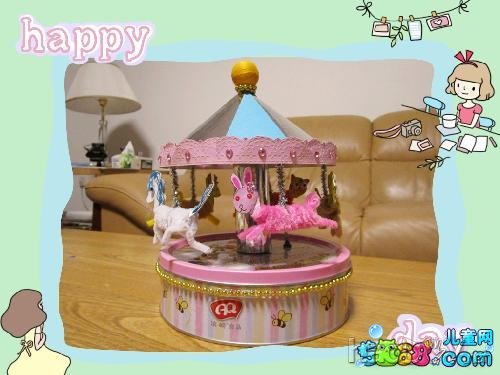 科技小制作旋转木马,变废为宝小制作