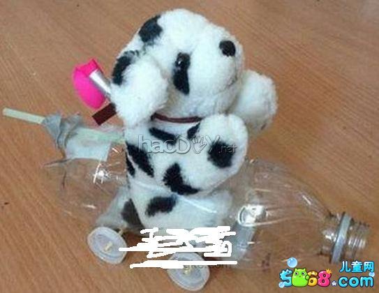 科技小制作大全图解-气压动力小车