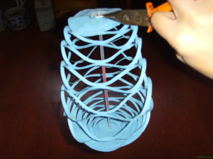 科技小制作-自制纸质网状灯笼