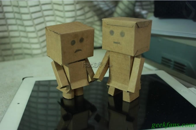 科技小制作-可爱的纸盒人的制作步骤