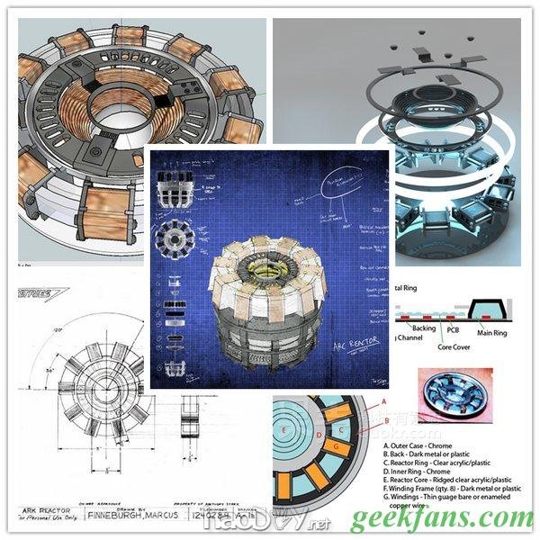 科技小制作-钢铁侠MK3方舟反应堆制作