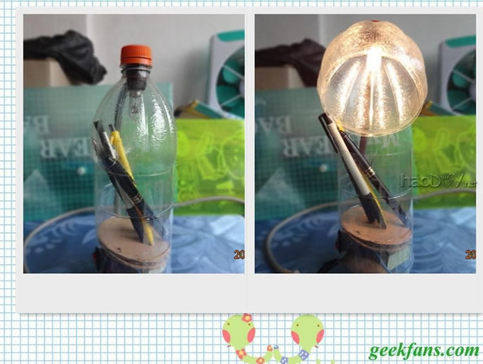 科技小制作-写字台灯的制作步骤