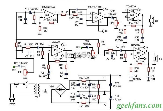 科技小制作-自制电脑多媒体功放