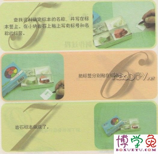科技小制作-教你制作岩石标本