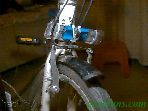 科技小制作-教你制作自发电自行车led前灯