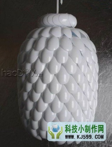 科技小制作-教你如何用勺子作吊灯