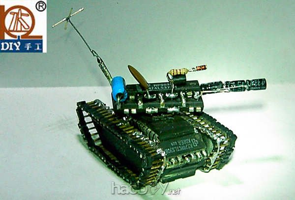 科技小制作-电子元件DIY坦克