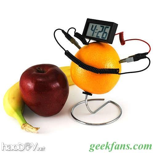 科技小制作-制作DIY水果钟