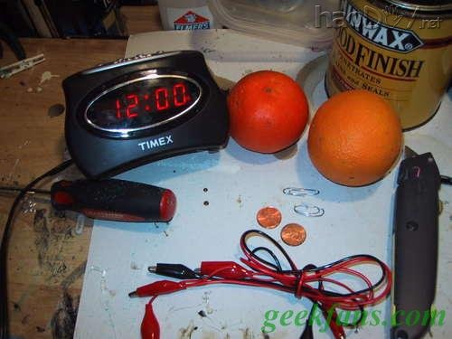 科技小制作-制作DIY水果钟