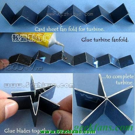 科技小制作-DIY风力涡轮发电机