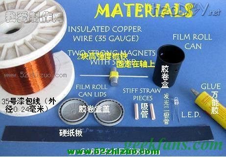 科技小制作-DIY风力涡轮发电机