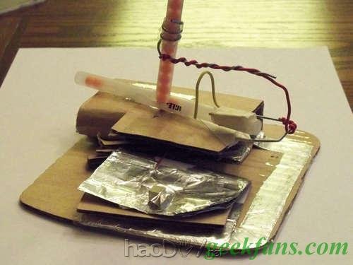 科技小制作-自制圆珠笔机枪