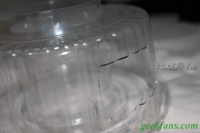 科技小制作-蛋糕盒、饮料瓶制作简易环形闪光灯