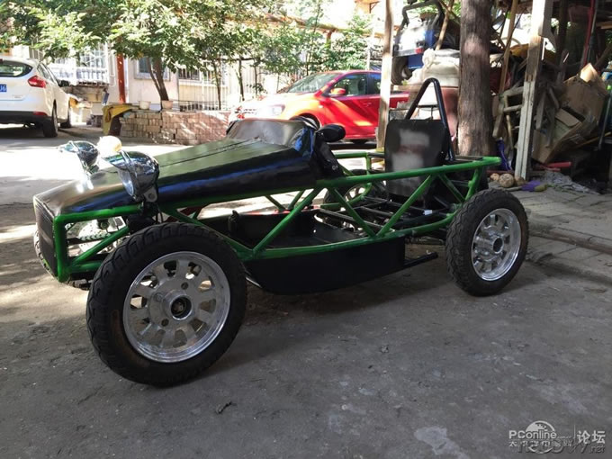 点击查看原图 超级奶爸,用两月时间为儿子设计制造专属老爷车