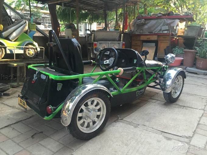 点击查看原图 超级奶爸,用两月时间为儿子设计制造专属老爷车