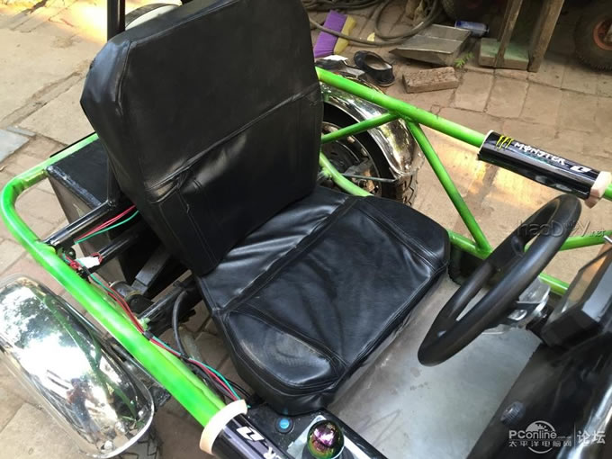 点击查看原图 超级奶爸,用两月时间为儿子设计制造专属老爷车