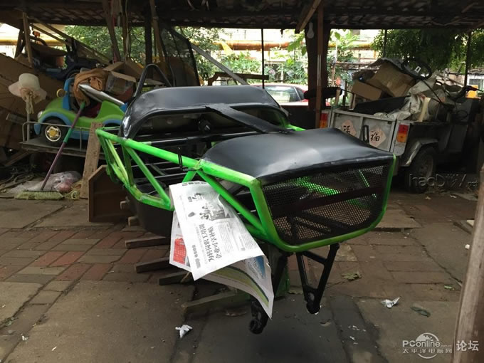 点击查看原图 超级奶爸,用两月时间为儿子设计制造专属老爷车