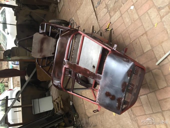 点击查看原图 超级奶爸,用两月时间为儿子设计制造专属老爷车