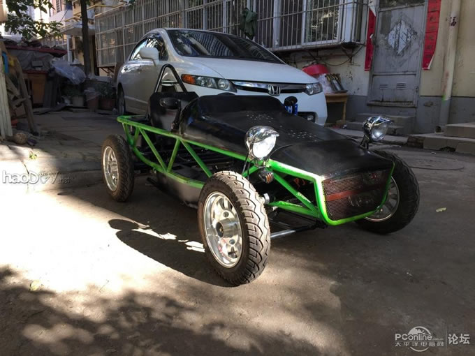 点击查看原图 超级奶爸,用两月时间为儿子设计制造专属老爷车