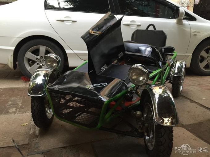 点击查看原图 超级奶爸,用两月时间为儿子设计制造专属老爷车