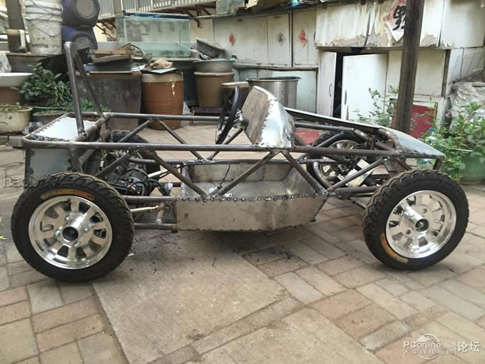 点击查看原图 超级奶爸,用两月时间为儿子设计制造专属老爷车