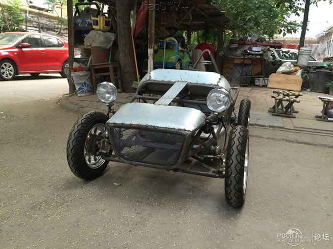 点击查看原图 超级奶爸,用两月时间为儿子设计制造专属老爷车