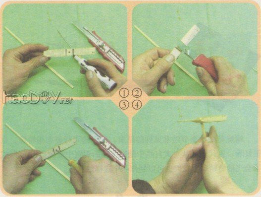 科技小制作-竹蜻蜓的制作