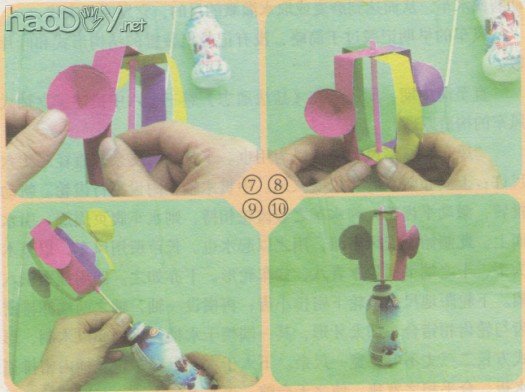 科技小制作-立式风车的制作过程