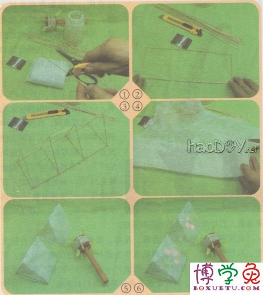 科技小制作-制作立体风筝