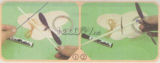 科技小制作-蝶形小直升机