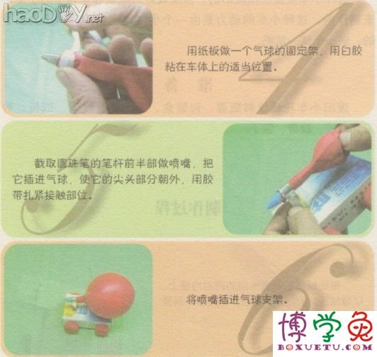 科技小制作-制作喷气小车