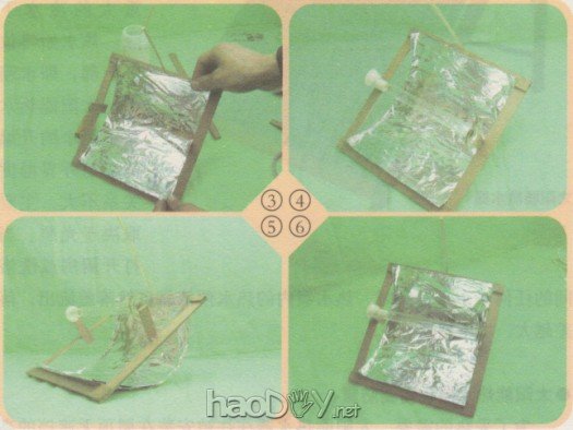 科技小制作-制作太阳能热水器模型