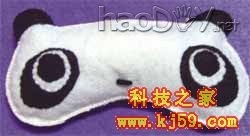 科技小制作-教你如何自制黑色熊猫鼠标垫!