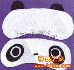 科技小制作-教你如何自制黑色熊猫鼠标垫!