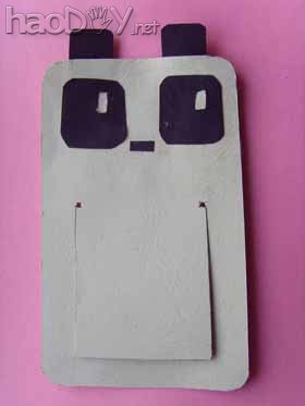 科技小制作-自制可爱的熊猫书签