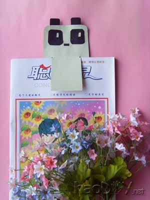 科技小制作-自制可爱的熊猫书签