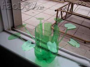 科技小制作-用雪碧瓶自己制作花篮