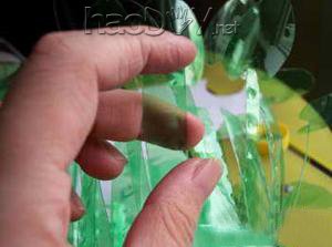 科技小制作-用雪碧瓶自己制作花篮