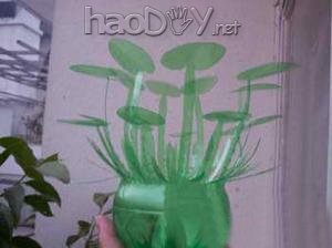 科技小制作-用雪碧瓶自己制作花篮