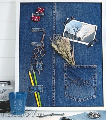 科技小制作-废旧闲置的牛仔裤牛仔衣制作各种家居用品