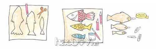 科技小制作-用纸制作钓鱼钩和鱼