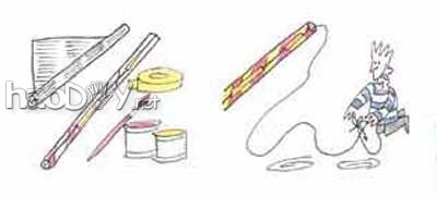 科技小制作-用纸制作钓鱼钩和鱼